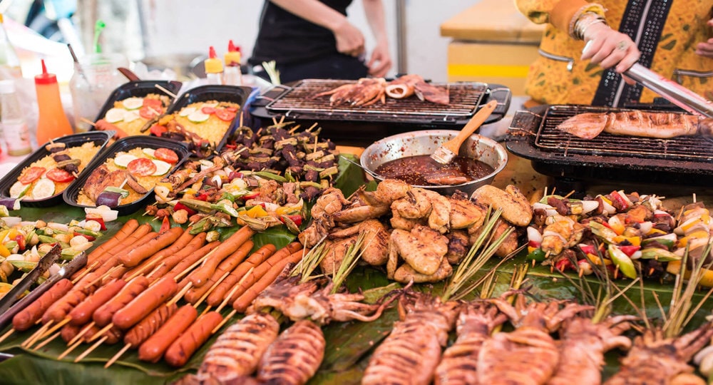 A fusion of cuisines paints a vibrant picture of street food culture